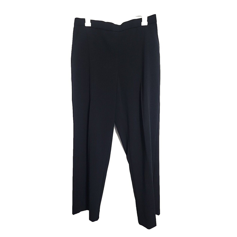 Kim Rogers Petite Black Dress Pants Womens 12P Short Tummy Control Slimming